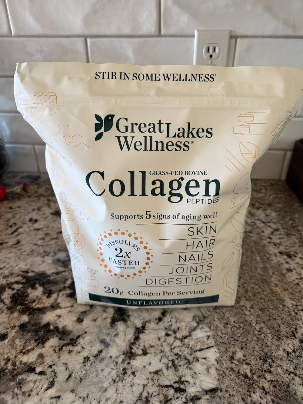 Unflavored Collagen Peptides - Cream